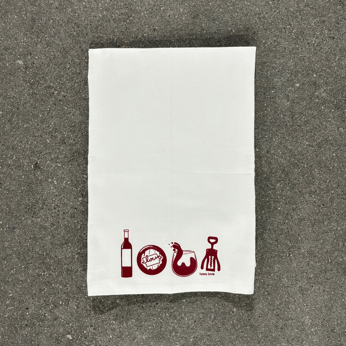 "IOWA Wine" Tea Towel