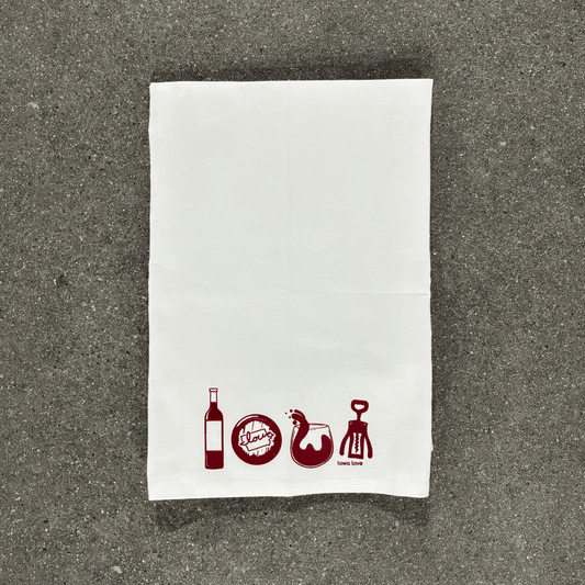 "IOWA Wine" Tea Towel