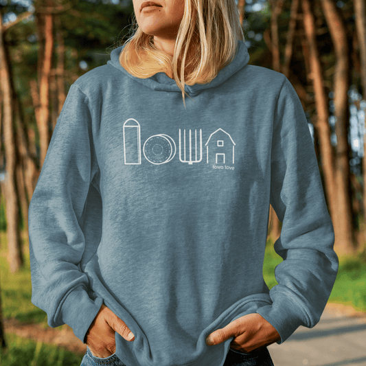 Farm Icons Slate Fleece Hoodie