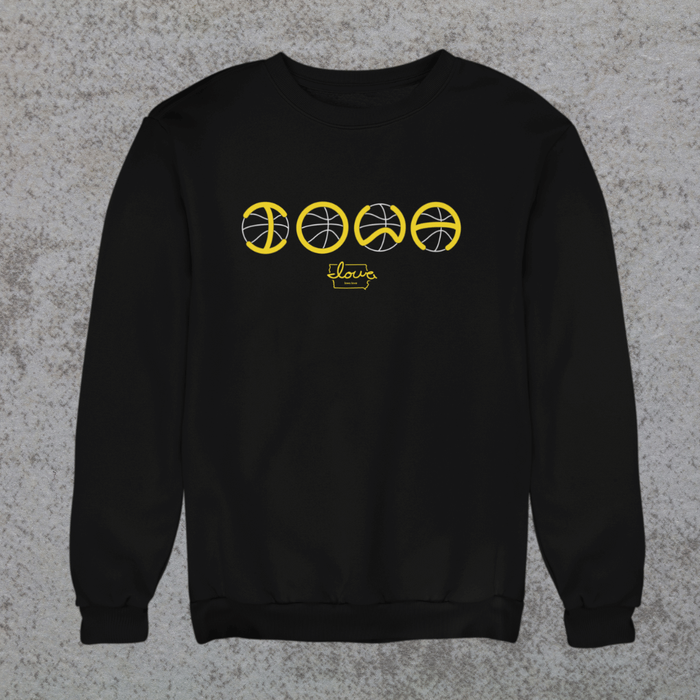 "I-O-W-A" Basketball Sweatshirt