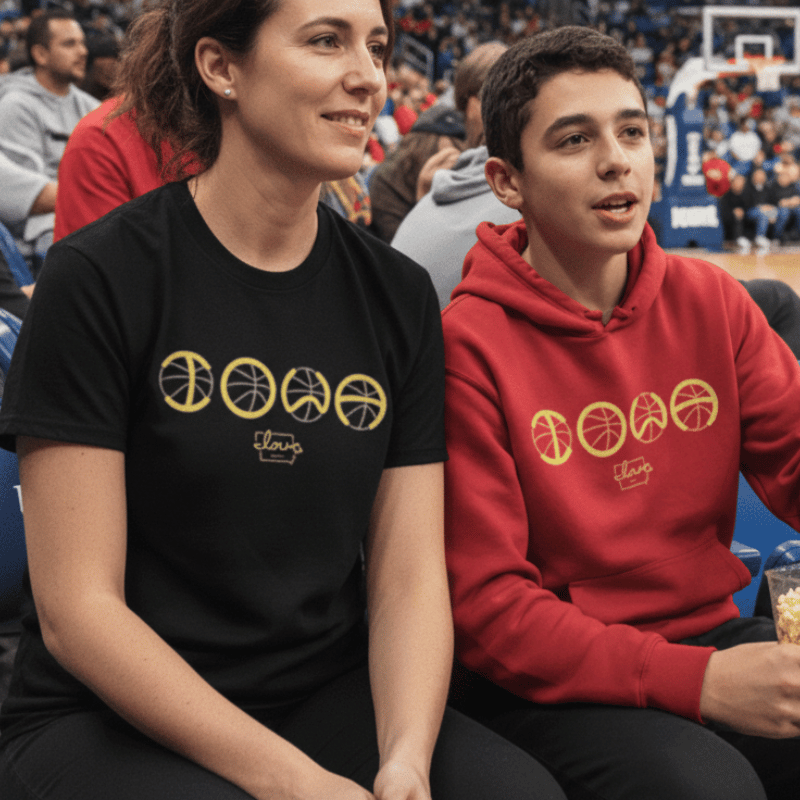 "I-O-W-A" Basketball T-Shirt