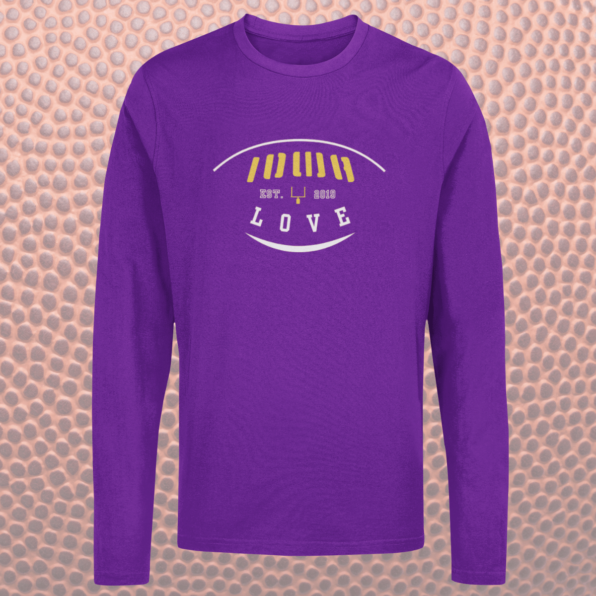 "IOWA Love" Football Long Sleeves in Team Colors