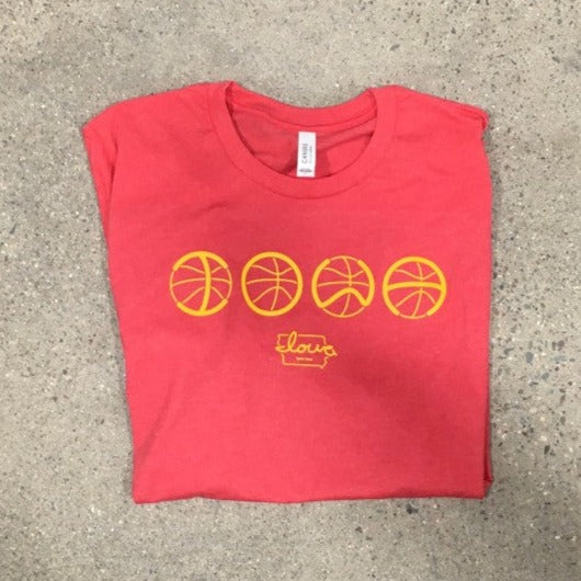 "I-O-W-A" Basketball T-Shirt