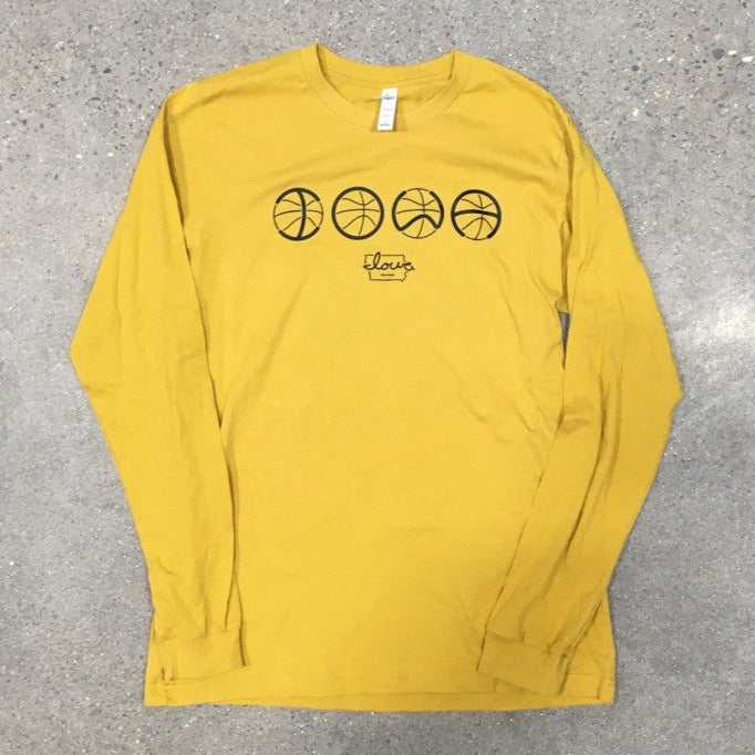 "I-O-W-A" Basketball Long Sleeves