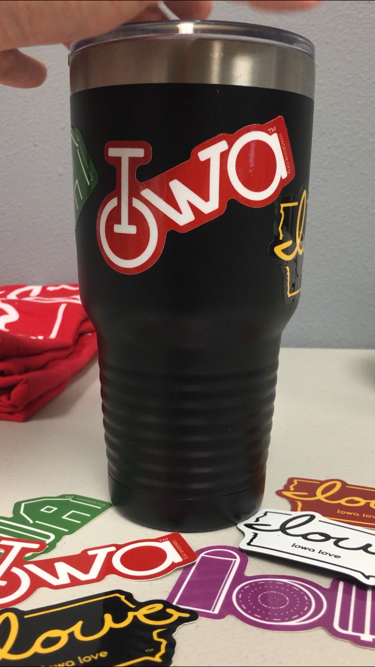 IOWA Cycle Sticker
