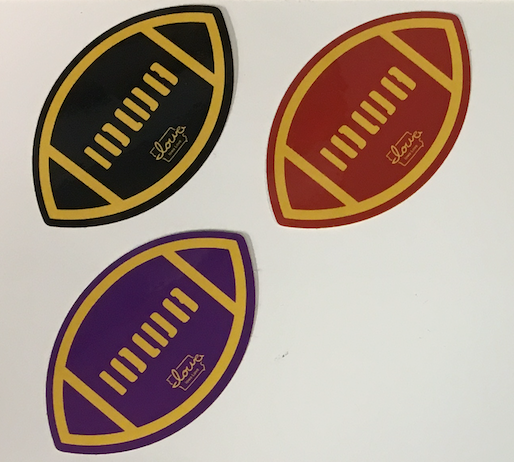 Football Sticker (Cardinal & Gold)