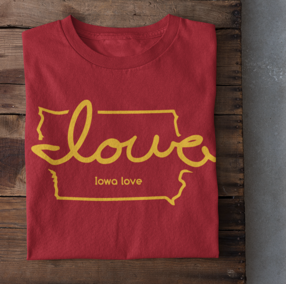 "Iowa love" in Team Colors