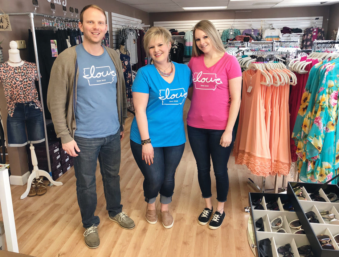 "Iowa love" finds more love in Cedar Falls with Beautiful Mess Boutique