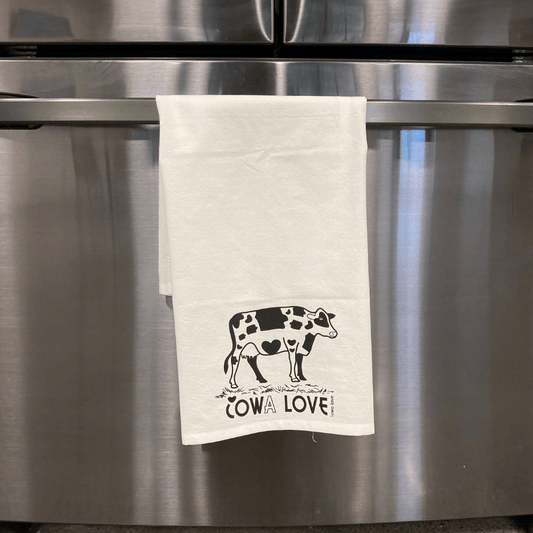 "Cow Love" Tea Towel