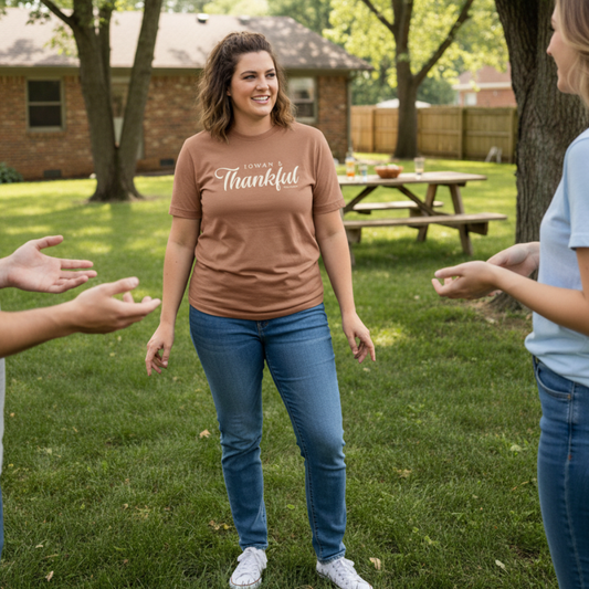 Iowan & Thankful Tee