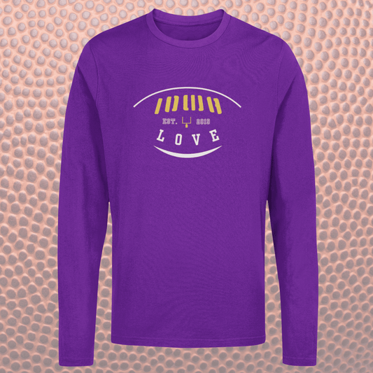 "IOWA Love" Football Long Sleeves in Team Colors