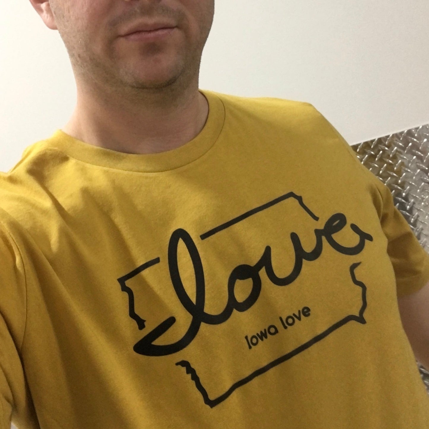 "Iowa love" Mustard & Black T-Shirt