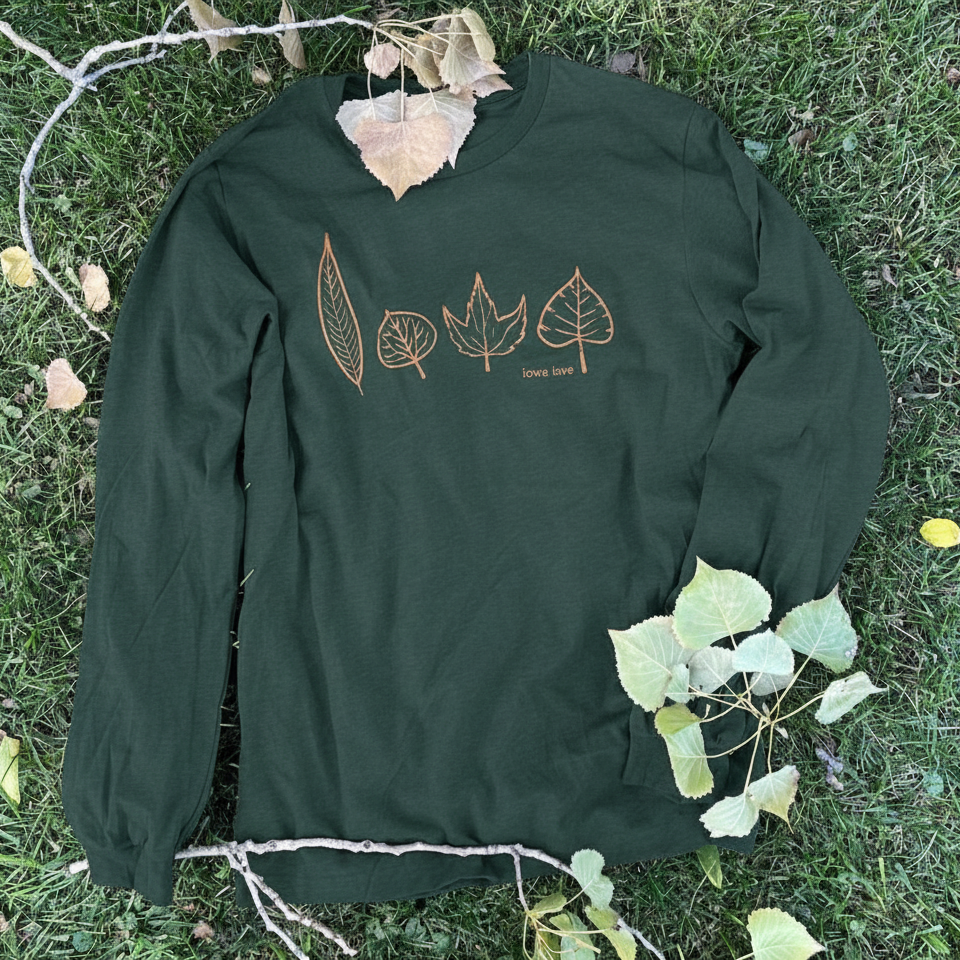 "IOWA Leafs" Long Sleeves