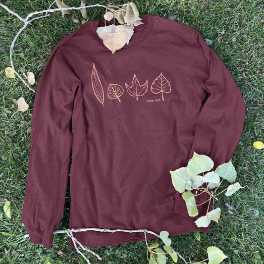 "IOWA Leafs" Long Sleeves