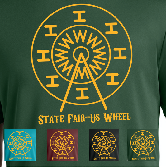 IOWA Fair-Us Wheel T-Shirt (Dryfit Available!)