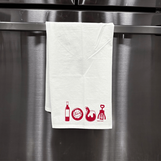 "IOWA Wine" Tea Towel