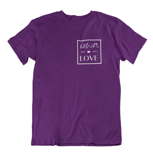 "Iowa love" Square Tee