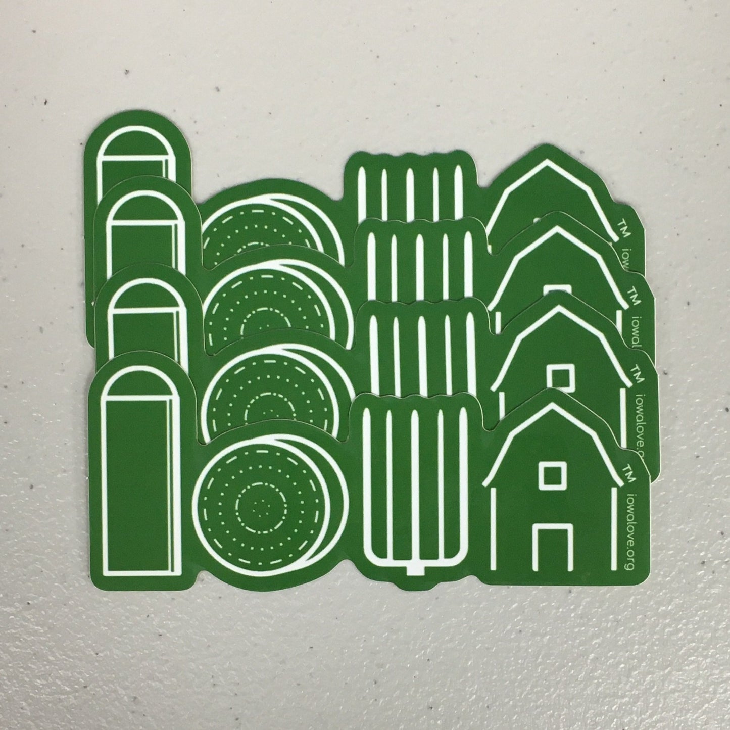 Farm Icons Green Sticker