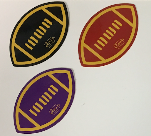 Football Sticker (Purple & Gold)