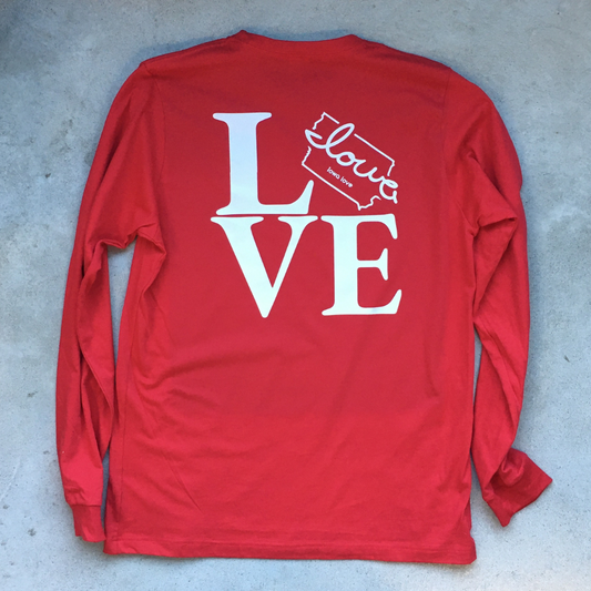 "Iowa love" LOVE Long Sleeves