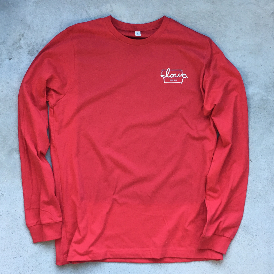 "Iowa love" LOVE Long Sleeves